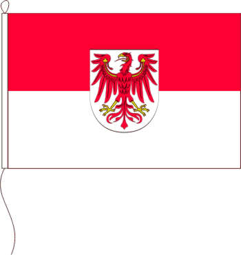 Flagge Brandenburg mit Wappen 75 x 50 cm Marinflag
