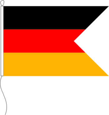 Flagge Deutschland mit Schwalbenschwanz 40 x 60 cm Marinflag