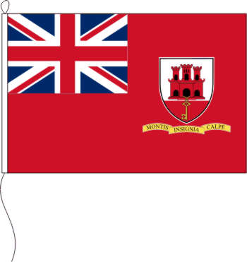Flagge Gibraltar Handelsflagge 150 x 100 cm Marinflag M/I