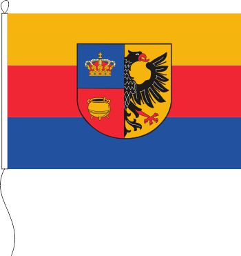 Flagge Nordfriesland mit Wappen 200 x 335 cm Marinflag