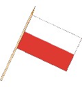 Stockflagge Polen ( VE 10 Stück ) 30 x 45 cm