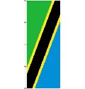 Flagge Tansania 400 x 150 cm Marinflag